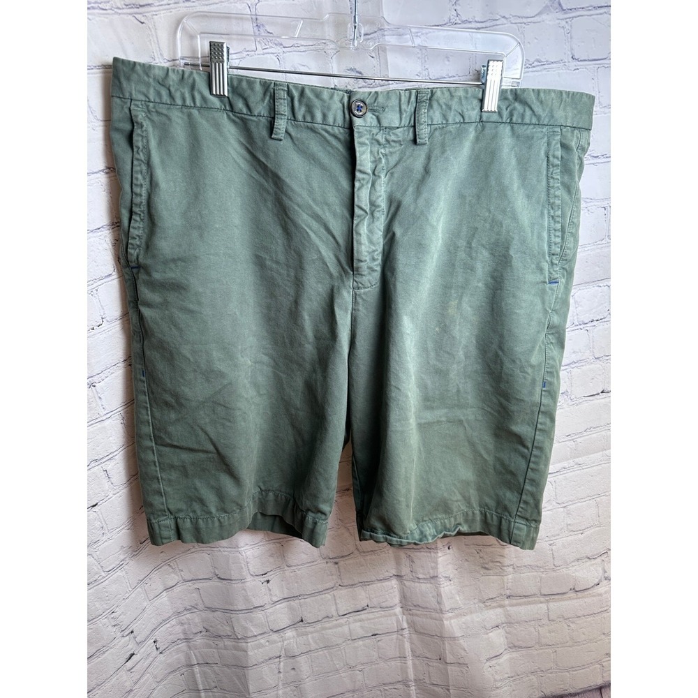 Tommy Bahama Relax Chino Shorts Flat Front Casual Green Mens Size 38